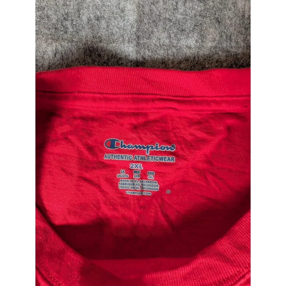 Champion Utah Tech University Grandma Red Graphic T-Shirt UT Trailblazers - Picture 6 of 9